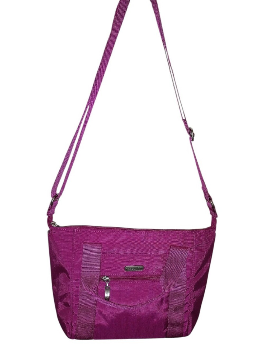 Baggalini Women’s Medium Magenta Pink Crossbody Top Handle Satchel Bag Nwot
